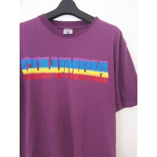 コロンビア(Columbia)のCOLUMBIA■TITANIUM デカロゴTシャツ■サイズL■紫(Tシャツ/カットソー(半袖/袖なし))