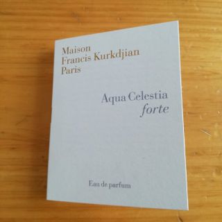 メゾンフランシスクルジャン(Maison Francis Kurkdjian)の【値下げ】アクアセレスティア　フォルテ　サンプル　2ml(ユニセックス)