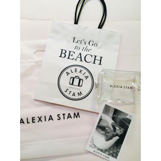 アリシアスタン(ALEXIA STAM)のALEXIA STAM クリアポーチ ノベルティー 非売品 ショッパー&カード付(ポーチ)