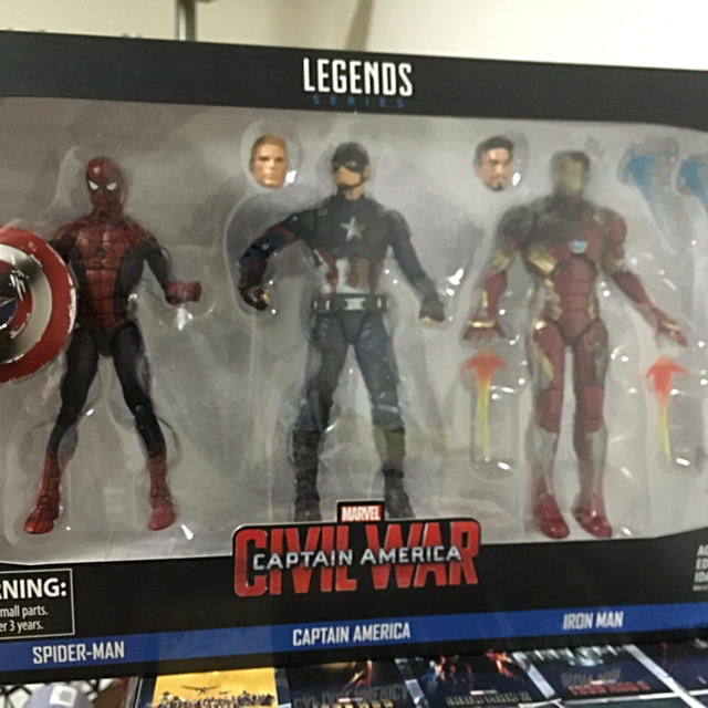 マーベルレジェンド キャプテン・アメリカ&スパイダーマン&アイアンマン-