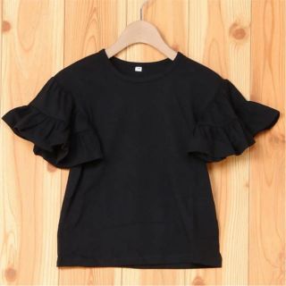 ナルミヤ インターナショナル(NARUMIYA INTERNATIONAL)のb・room ナルミヤ 袖フリル Tシャツ カットソー 100センチ(Tシャツ/カットソー)