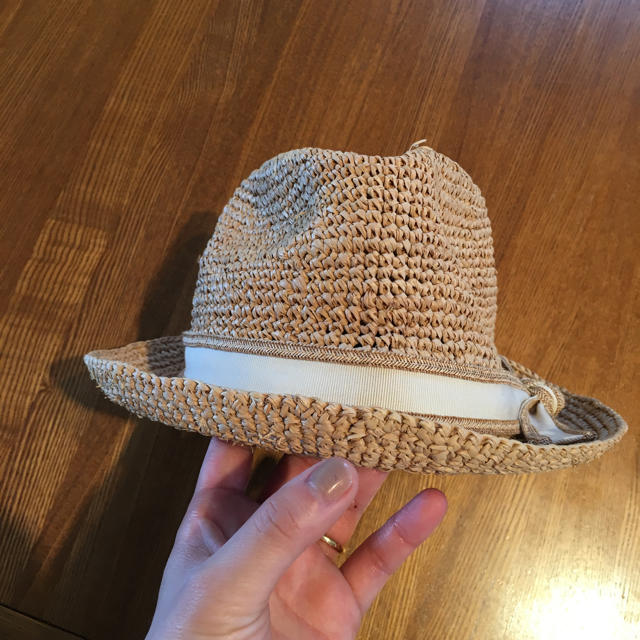ムック様専用 石田製帽 ラフィアハット レディースの帽子(麦わら帽子/ストローハット)の商品写真