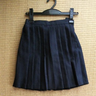 紺プリーツスカート&黒カーディガン140　シャツおまけ付(ドレス/フォーマル)