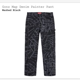 シュプリーム(Supreme)のGonz Map Denim Painter Pant(ショートパンツ)