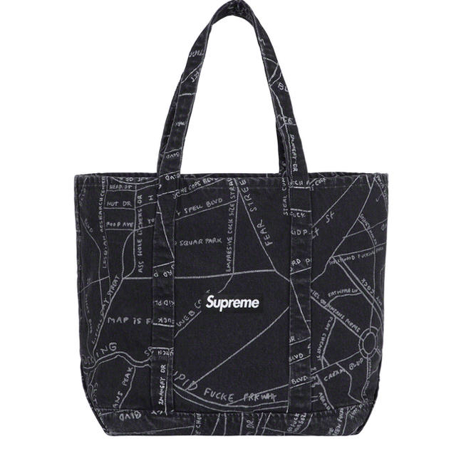 Supreme(シュプリーム)の supreme Gonz Map Denim Tote 19ss week14 メンズのバッグ(トートバッグ)の商品写真