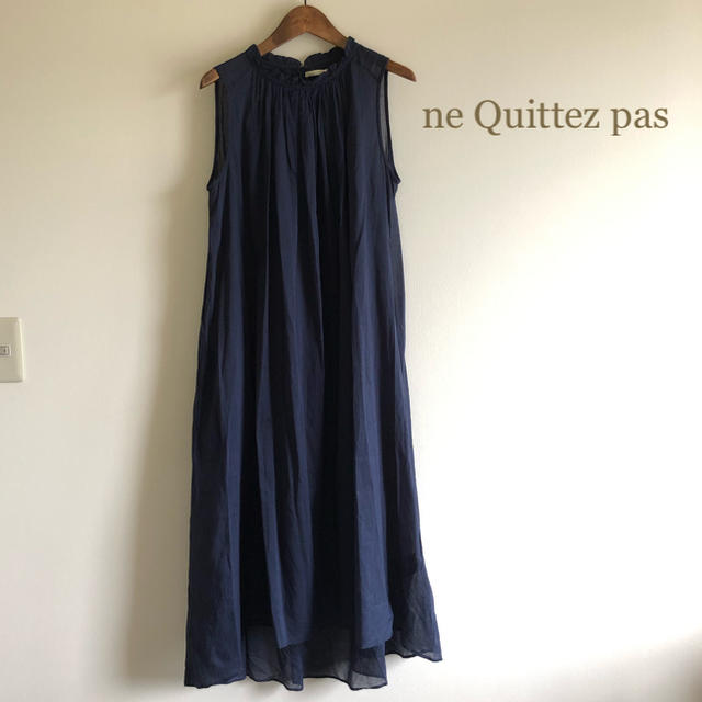 極美品⭐️ne Quittez pas／ヌキテパ ノースリーブ マキシワンピース