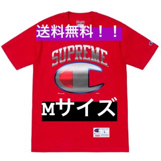 シュプリーム(Supreme)の新品未使用 Mサイズ シュプリーム チャンピオン Tシャツ 赤(Tシャツ/カットソー(半袖/袖なし))