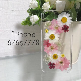 押し花  iPhoneケース スマホケース カバー(モバイルケース/カバー)