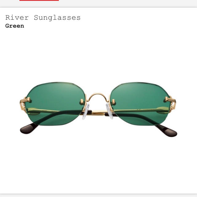 新品 supreme river sunglasses サングラス - サングラス/メガネ