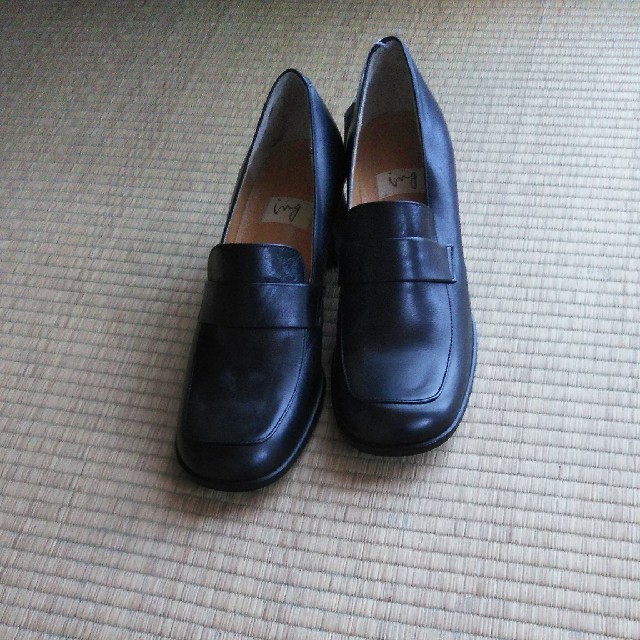 ing(イング)のing黒革靴　24.5 レディースの靴/シューズ(ハイヒール/パンプス)の商品写真