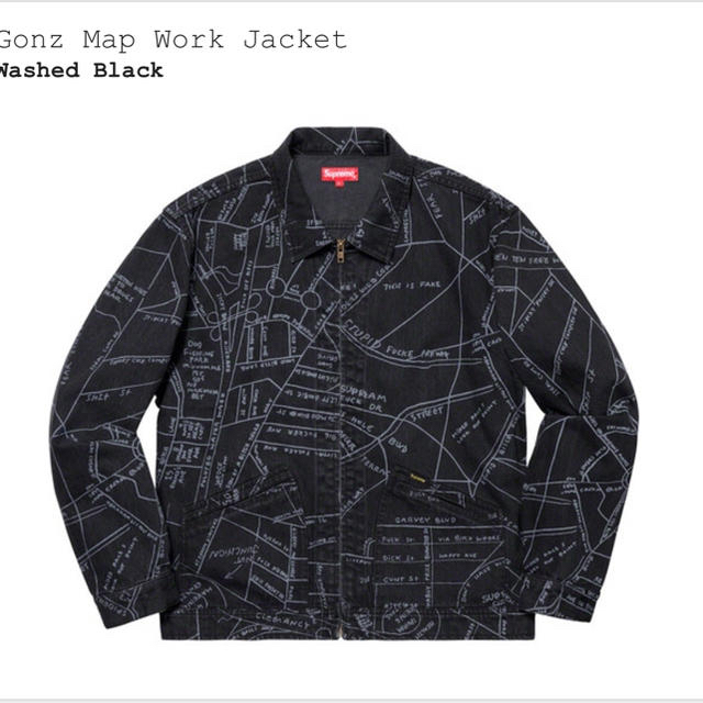 SS19 Supreme Gonz Map Work Jacket