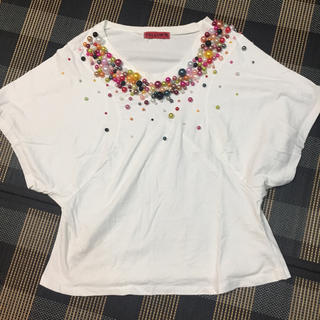 カラフルビーズのかわいいTシャツ(Tシャツ(半袖/袖なし))