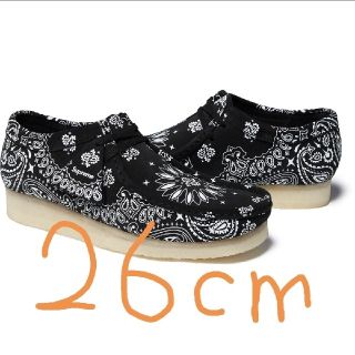 黒 Supreme Clarks Bandana Wallabee 26cm