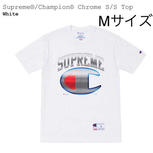 送料込 白M Supreme®/Champion® Chrome S/S Top