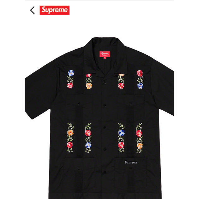 Supreme Flowers Guayabera S/S Shirt Sサイズ