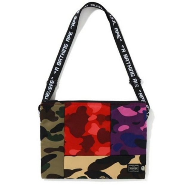 A BATHING APE(アベイシングエイプ)のBAPE PORTER MIX CAMO SACOCHE  サコッシュ 6/1 メンズのバッグ(ショルダーバッグ)の商品写真