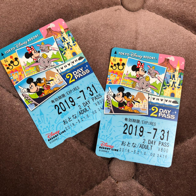 Disney(ディズニー)のディズニーモノレールチケット チケットの施設利用券(遊園地/テーマパーク)の商品写真