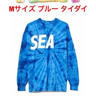 ロンハーマン(Ron Herman)のwind and sea Tシャツ 長袖 ブルー タイダイ ウィンダンシー  M(Tシャツ/カットソー(七分/長袖))