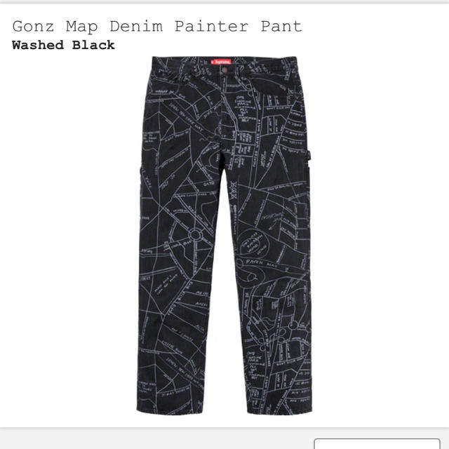 Supreme Gonz Map Denim Painter Pant