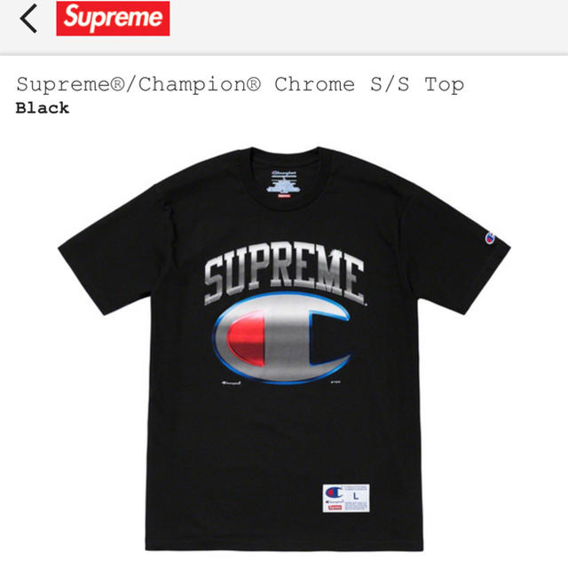 Supreme(シュプリーム)のSupreme Champion chrome T Lサイズ メンズのトップス(Tシャツ/カットソー(半袖/袖なし))の商品写真