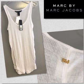 マークバイマークジェイコブス(MARC BY MARC JACOBS)のタグ付き新品❤︎マークバイマークジェイコブス  ロゴ タンクトップ❤︎(タンクトップ)