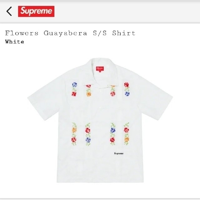 supreme Flowers Guayabera S/S Shirt　定価