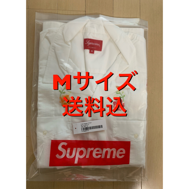 supreme flowers s/s shirt M サイズ 新品 white