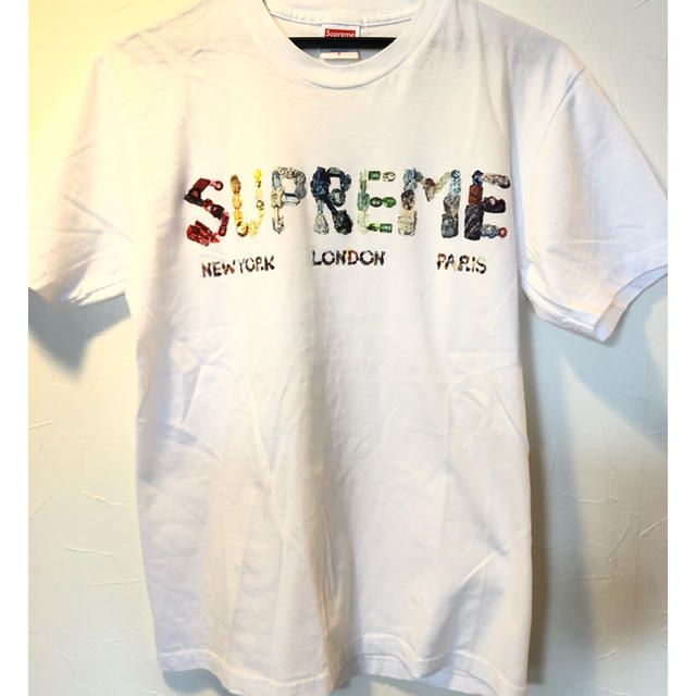 希少 Supreme 18ss Rocks tee white 白 Sサイズ