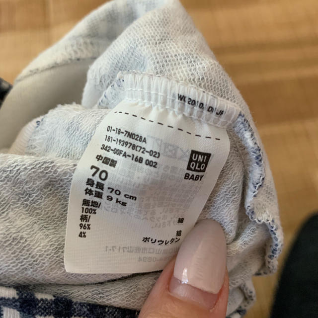 UNIQLO(ユニクロ)のユニクロ ロンパース 70 キッズ/ベビー/マタニティのベビー服(~85cm)(ロンパース)の商品写真