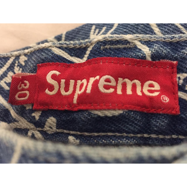 Supreme(シュプリーム)の送料込 S 30 Gonz Map Denim Painter Pant ブルー メンズのパンツ(デニム/ジーンズ)の商品写真