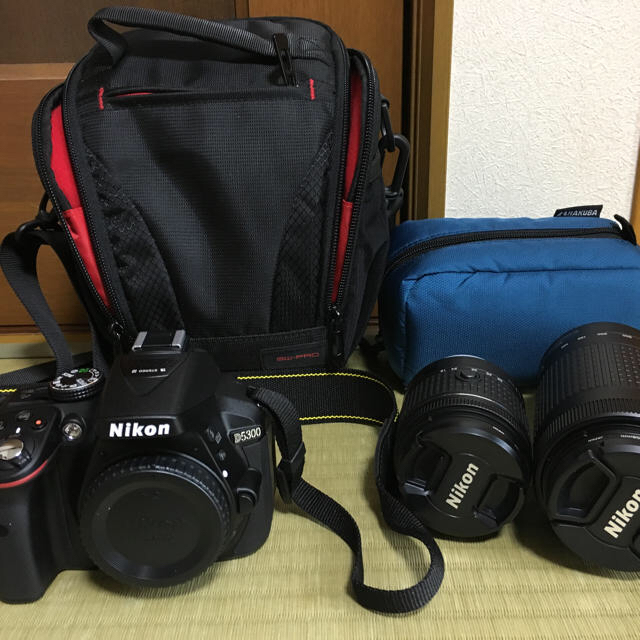 Nikon d5300 標準ズーム、望遠ズーム、単焦点レンズ付き