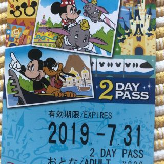 ディズニー(Disney)のディズニーリゾートライン 2dayパス (遊園地/テーマパーク)