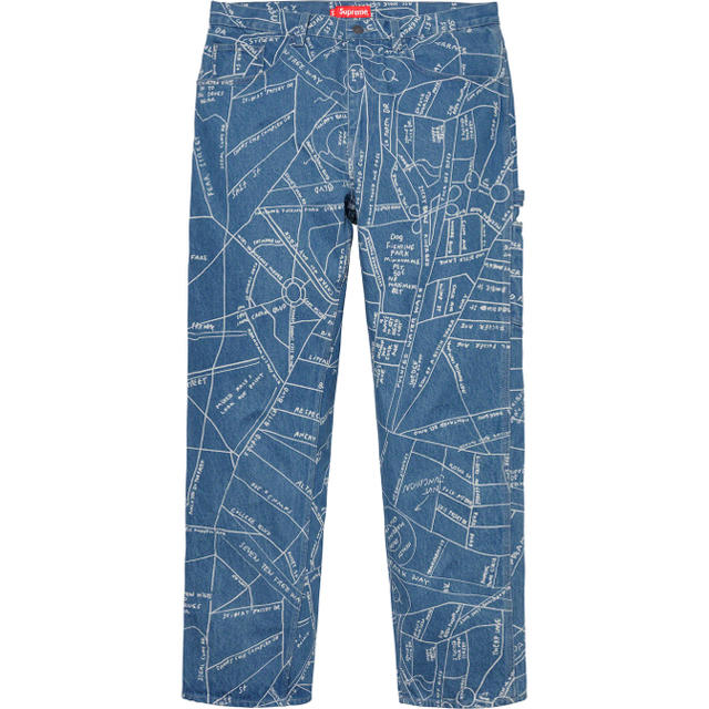 Supreme(シュプリーム)のsupreme Gonz Map Denim Painter Pant メンズのパンツ(デニム/ジーンズ)の商品写真