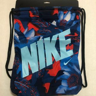 ナイキ(NIKE)のNIKE ナイキ ナップサック 青 ジュニア キッズ ジムサック グラフィック(バッグパック/リュック)