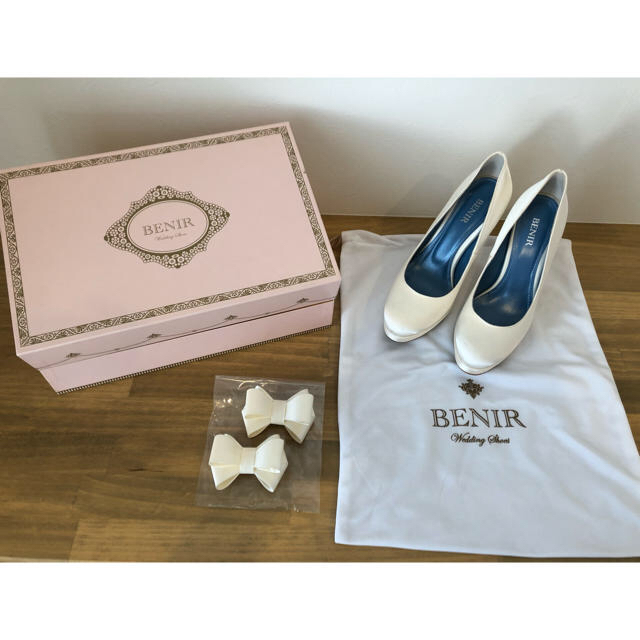 値下げしました!BENIR ウエディングシューズ 【10cmヒール】の通販 by Mikan BENIR ウェディングシューズ