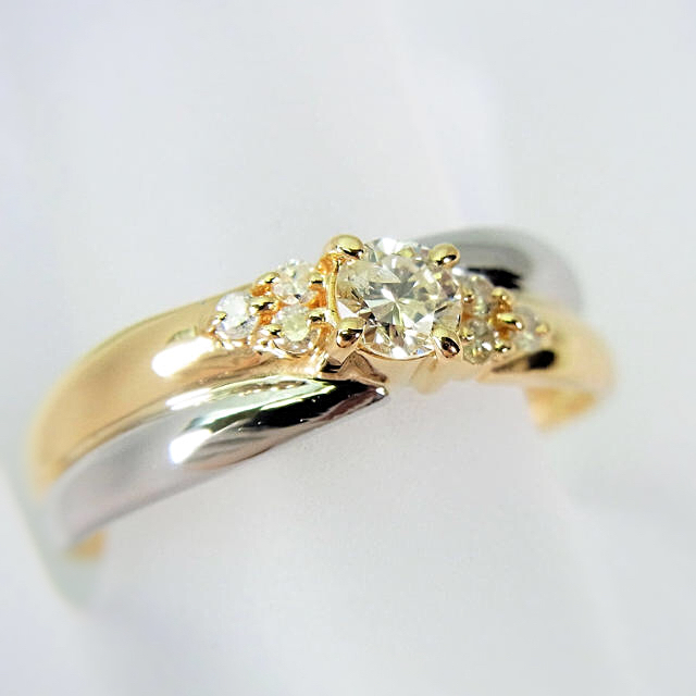 天然ダイヤモンドリング断捨離専用 レディースのアクセサリー(リング(指輪))の商品写真