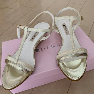 DIANA ダイアナ ローヒール サンダル フラット