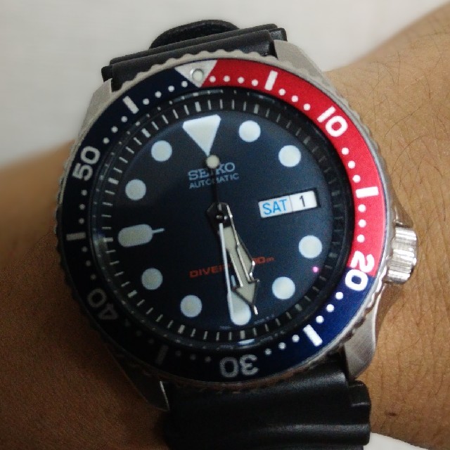 SEIKO - セイコーSKX009ネイビーボーイ　ダイバースウォッチ　オートマチック腕時計の通販 by tk's shop｜セイコーならラクマ