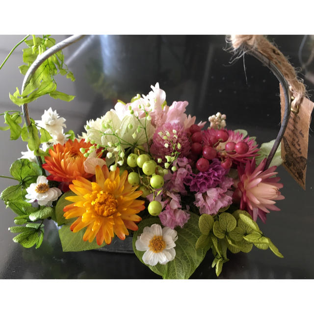 お花いっぱい プリザーブドフラワー ドライフラワー ② ハンドメイドのフラワー/ガーデン(ドライフラワー)の商品写真