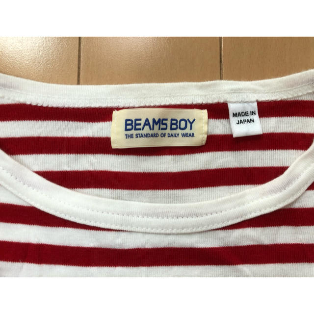 BEAMS BOY(ビームスボーイ)のビームスボーイ 赤ボーダーT レディースのトップス(Tシャツ(長袖/七分))の商品写真