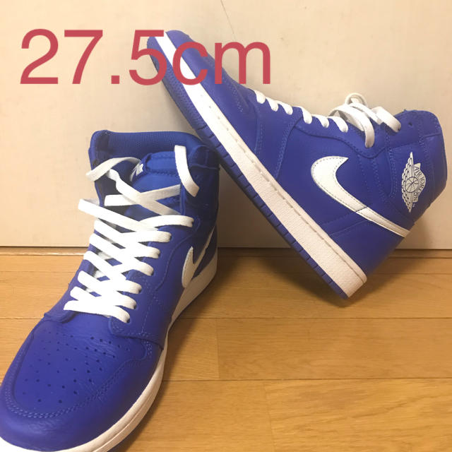 27.5 2回着用 NIKE airjordan1 ナイキ エアジョーダン1 青