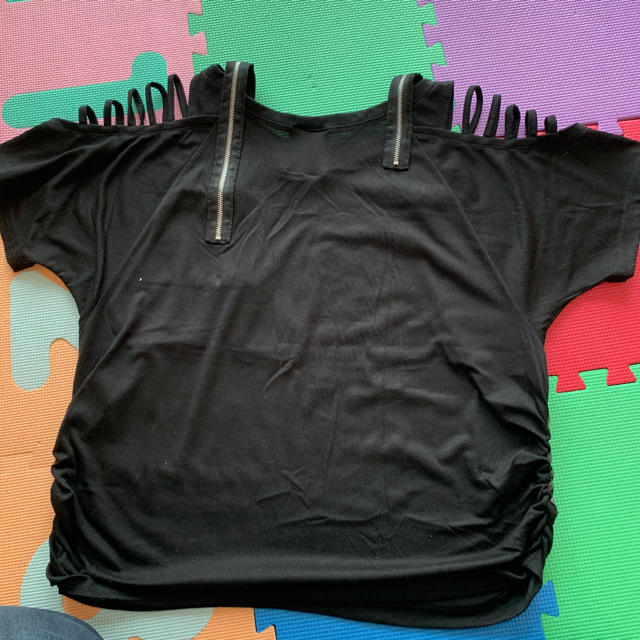 大きいサイズ☆肩開きTシャツ レディースのトップス(Tシャツ(半袖/袖なし))の商品写真