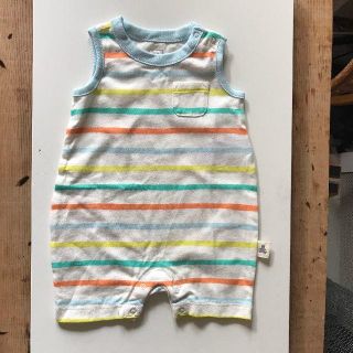 ベビーギャップ(babyGAP)の新品未使用　baby GAP　オーガニックコットン ロンパース　50(ロンパース)