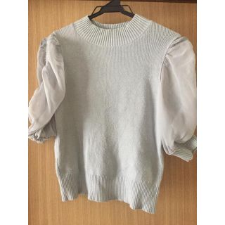 スナイデル(SNIDEL)のsnidel トップス シースルー袖(Tシャツ(半袖/袖なし))