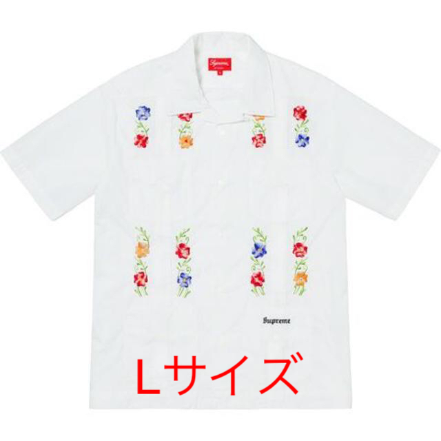 Supreme Flowers Guayabera S/S Shirt L