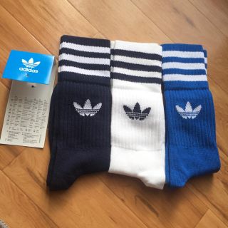 アディダス(adidas)の22-24 アディダスオリジナルス ソックス ３セット レディース(ソックス)