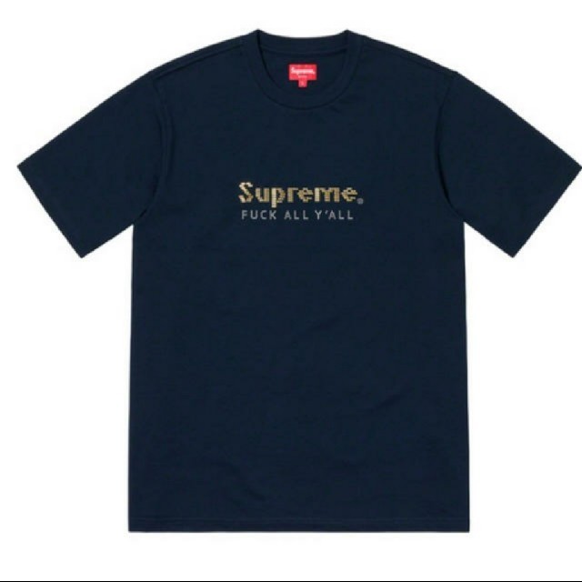 【M】Supreme Gold Bars Tee navy