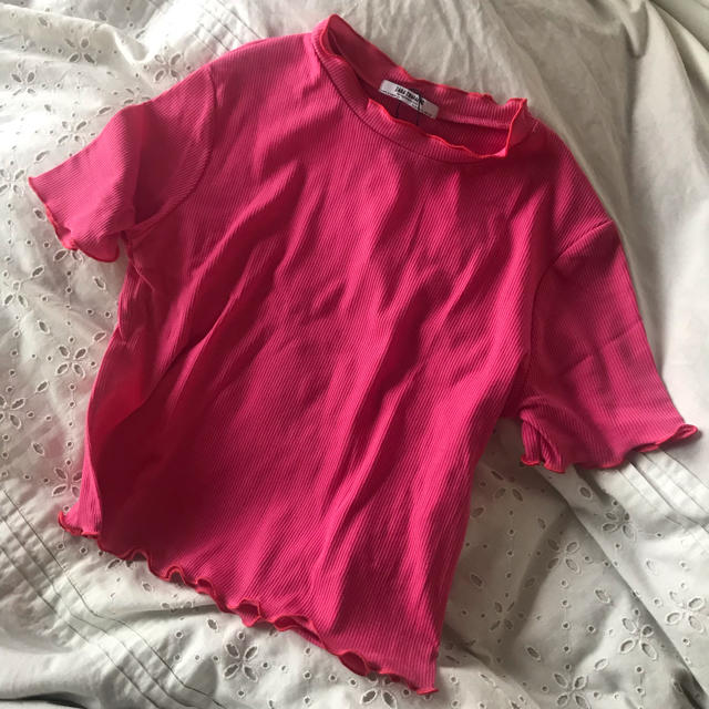 ZARA(ザラ)のZARA フリルパイピングTシャツ レディースのトップス(Tシャツ(半袖/袖なし))の商品写真