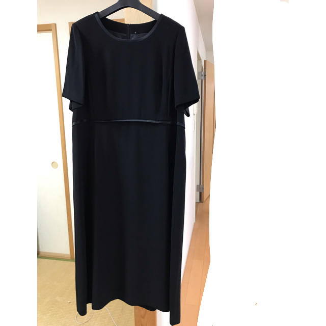 ブラックフォーマル 大きいサイズ ２１号 激安 一度使用 レディースのフォーマル/ドレス(礼服/喪服)の商品写真