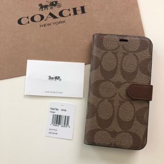 COACH - 《新品》COACH コーチ iPhone X/XS 対応 手帳型ケースの通販｜ラクマ